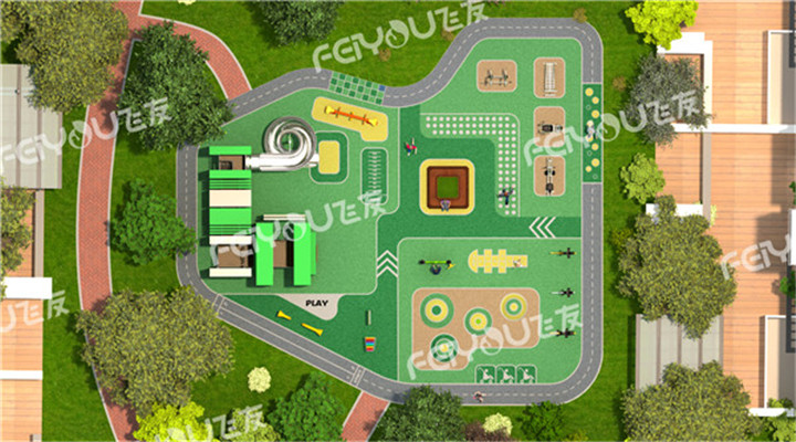 飞友户外儿童游乐设施整体设计方案之二